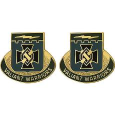 Special Troops Battalion, 3rd Brigade, 1st Infantry Division Unit Crest (Valiant Warriors)
